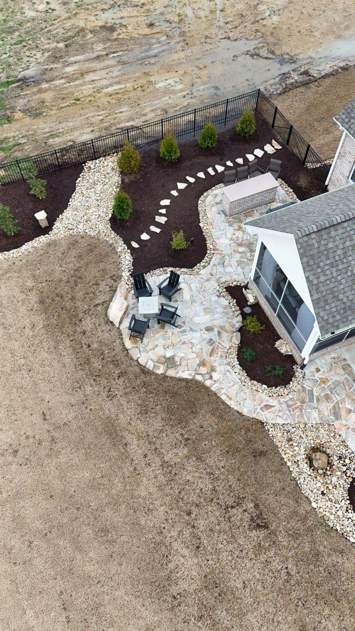 Project Stone Patio and Fire Pit Installation in Greenville, NC image