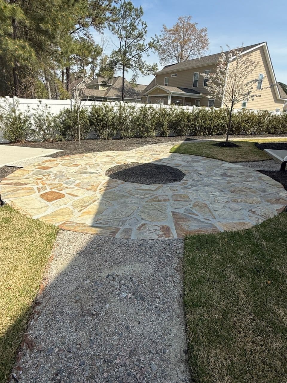 Stone Patio Installation in Greenville, NC
