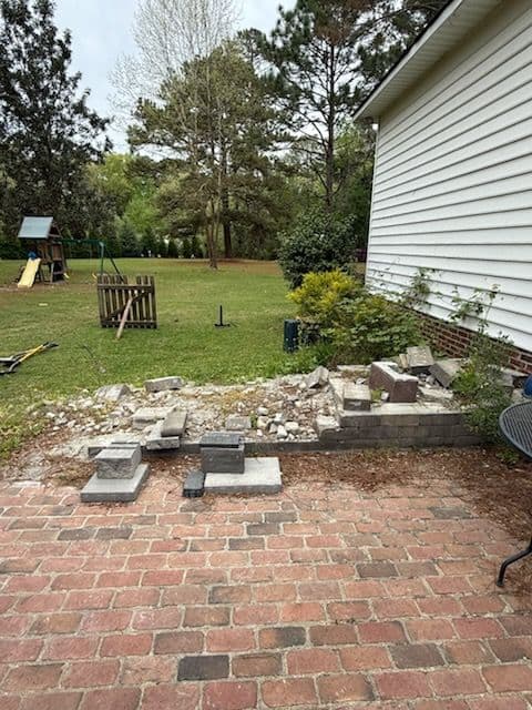 Outdoor Bar and Fire Pit Installation
